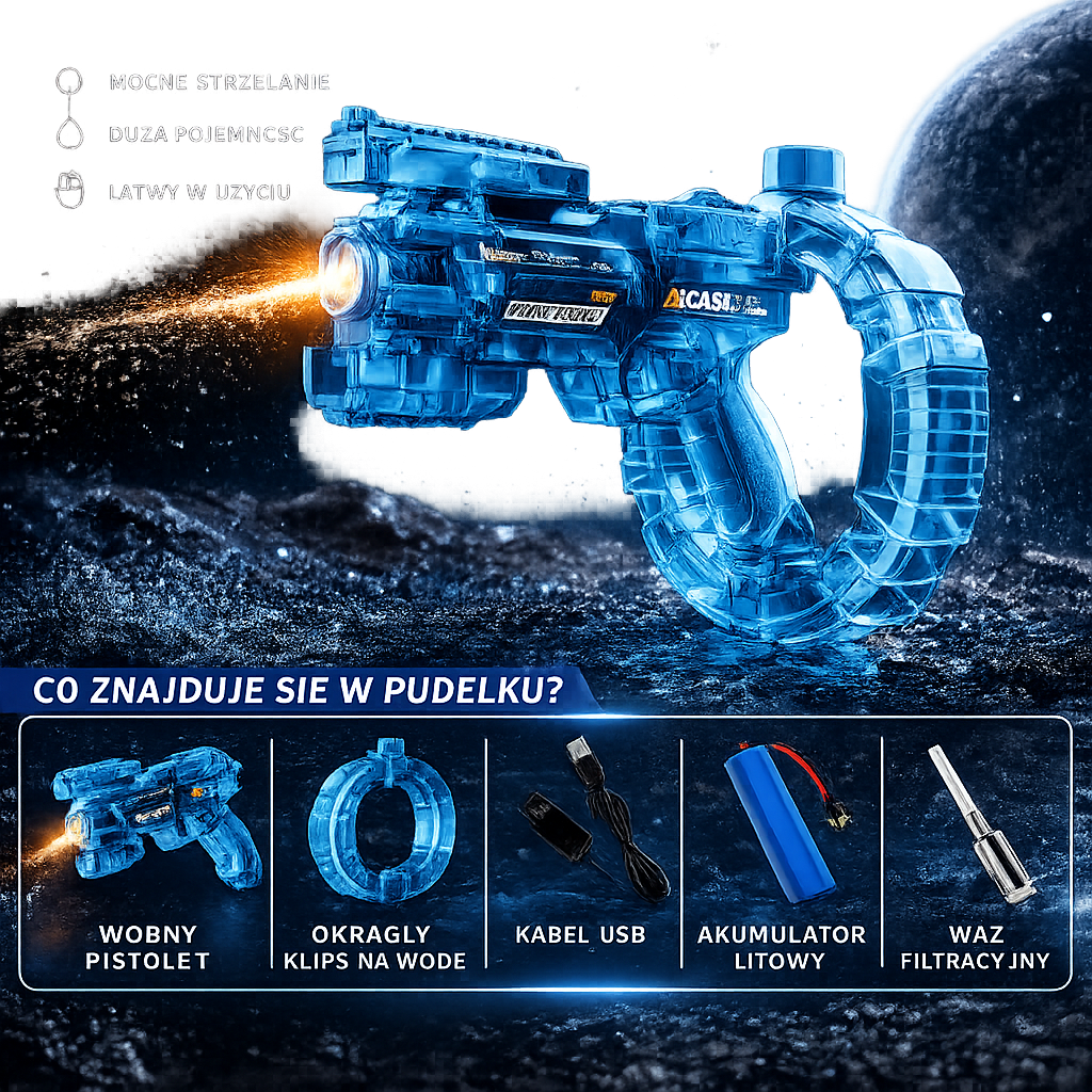 WodoStrzał – Elektryczny Pistolet na Wodę